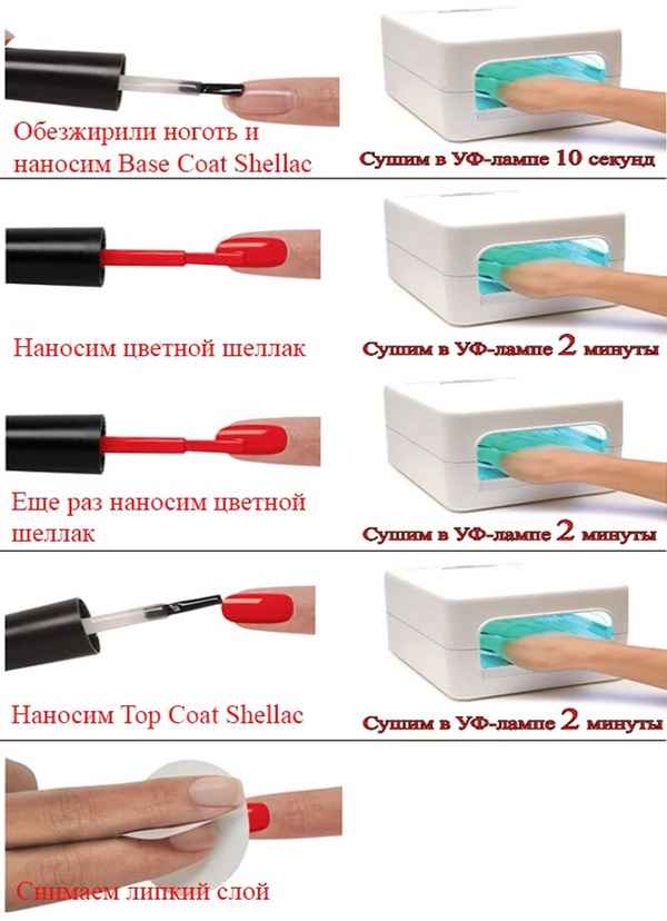 Как покрывать ногти шеллаком в домашних условиях? 